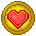 Hart coin! icon/pixelart