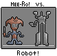 Hee-Ro VS. Robot icon/pixelart