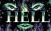 The hell in 8 colours icon/pixelart