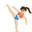 highkick girl icon/pixelart