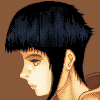 Hinata portrait icon/pixelart