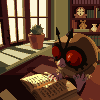 Hoothoot Reading Avatar icon/pixelart