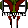 Horned Butterfly (Lots of dithering) icon/pixelart