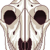 Horse Skull icon/pixelart
