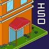 Isometric Building icon/pixelart