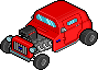Custom Hotrod icon/pixelart