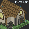 Fantasy House Isometric icon/pixelart