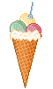 ice cream icon/pixelart