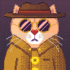 spy cat icon/pixelart