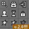 Tiny 11x11 icon set v2 icon/pixelart