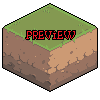 Isometric grass icon/pixelart