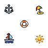 Summer Icons icon/pixelart