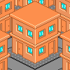 my first isometric building icon/pixelart