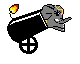 Circus elephant in Canon icon/pixelart