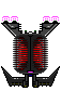 Mini enemy Spaceship icon/pixelart