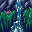 Waterfall in Jungle icon/pixelart