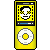 iPod nano 4G yellow icon/pixelart