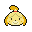Isabelle - Animal Crossing icon/pixelart