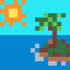 Island (Pixel Challenge) icon/pixelart