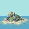 Island House icon/pixelart