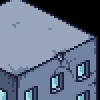 Your average worn-out isometric block building icon/pixelart
