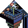 Flying machine icon/pixelart
