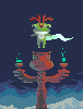 Frog shaman icon/pixelart