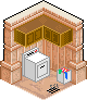 2 stop laundry shop icon/pixelart