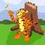 a simple Tigger icon/pixelart