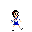 Cute japanese Walk icon/pixelart