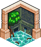 Ancient ruins. icon/pixelart