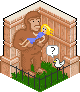Surprise on the Roof icon/pixelart