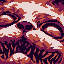 Hungry cat icon/pixelart