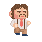 Cop Kozulsky (runing) icon/pixelart