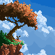 Landscape icon/pixelart