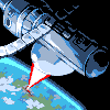 Laser Satellite icon/pixelart