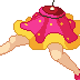 Flying legs icon/pixelart