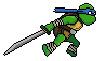 TMNT Leonardo icon/pixelart