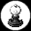 Edison Lightbulb icon/pixelart