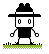 Black Spy icon/pixelart