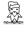 Santa Claus icon/pixelart