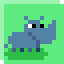 Animated Roguelike: Rhino icon/pixelart