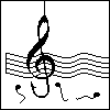 Music catching icon/pixelart
