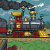 Locomotive icon/pixelart