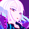 Lucy-Netrunner icon/pixelart
