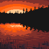 Manitoban Sunrise icon/pixelart