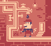 Mario at work icon/pixelart