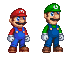 Mario & Luigi icon/pixelart