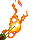 Busy Flames icon/pixelart