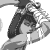 Menat Pin-up icon/pixelart
